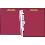 Medical Arts Press® Colored End-Tab Fastener Folders; Full-Pocket with 2 Fasteners, Red