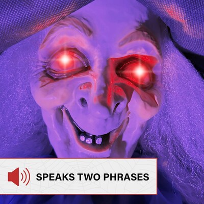 Haunted Hill Farm Lifesize Animatronic Witch (HHWITCH-51FLSA)