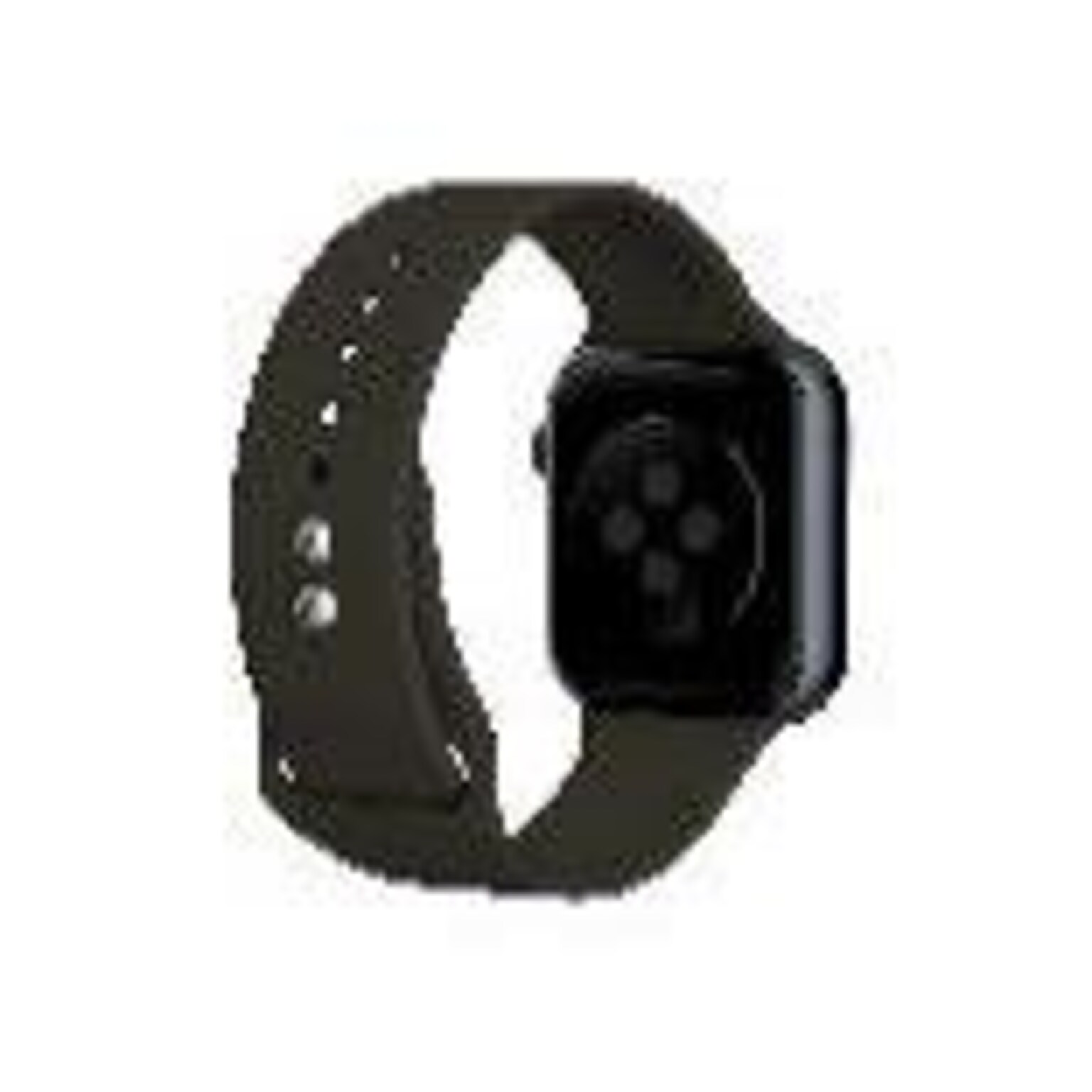 LAX Dual Clasp Silicone Band for Apple Watch, Cocoa