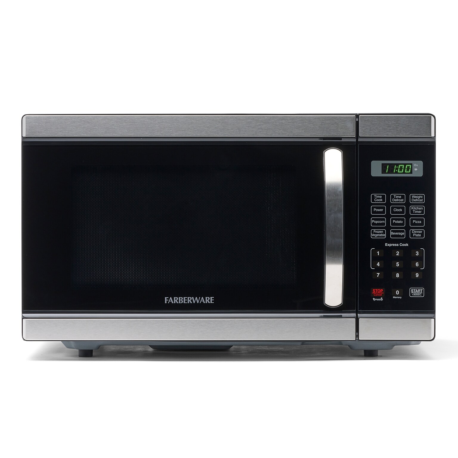 Farberware Professional 1.1 Cu. Ft. Countertop Microwave, Stainless Steel (FMO11AHTBKL)