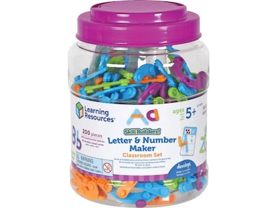 Learning Resources Skill Builders! Letter and Number Maker Classroom Set (LER8594)