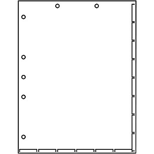 Medical Arts Press Chart Divider Sheets, 7-Hole Punched, Letter, White, 1,000/Ct (20250B)