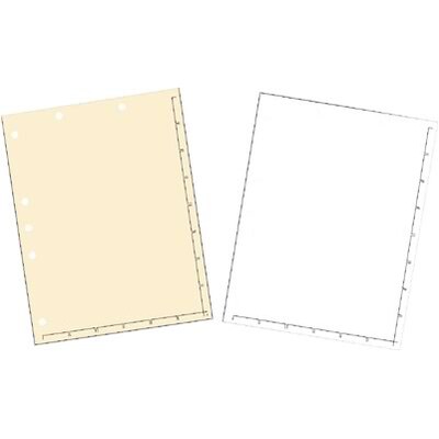 Medical Arts Press Chart Divider Sheets, 7-Hole Punched, Letter, White, 1,000/Ct (20250B)