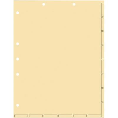 Medical Arts Press Chart Divider Sheets, 7-Hole Punched, Letter, Manila, 250/Bx (20251)