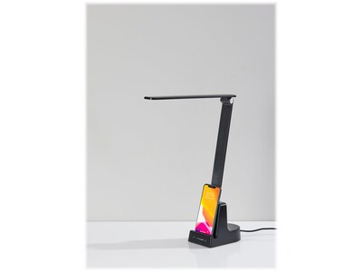 Simplee Adesso Cody LED Desk Lamp, 24.5", Matte Black (SL4922-01)