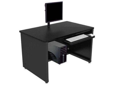VersaDesk 48W Enclosed Versa Classroom Desk, Black (CD4824-BB)