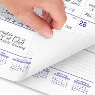 2026 AT-A-GLANCE 22 x 29 Two-Month Wall Calendar, White/Purple (PM9-28-26)