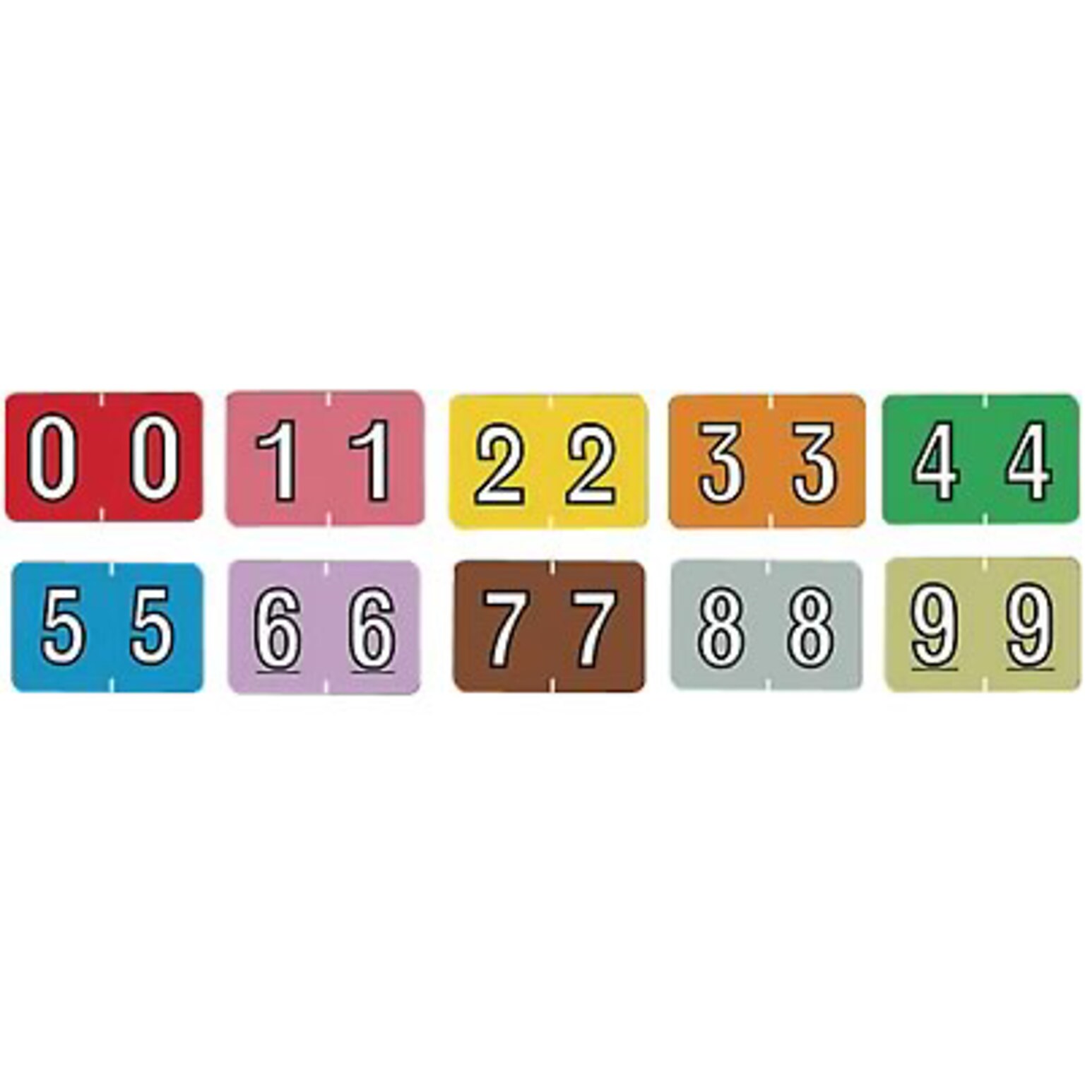 Medical Arts Press® Barkley® & Sycom® Compatible Numeric Sheet Labels; Starter Set