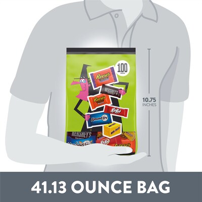 Hershey Assorted Flavored Candy Bulk Bag, 41.13 oz., 100 Pieces (HEC45884)