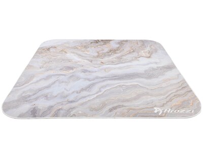 Arozzi ZONA Quattro Collection Carpet & Hard Floor Chair Mat, White Marble (AZ-ZONA-QTRO-WTM)