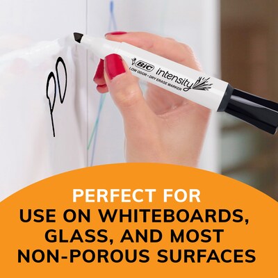 BIC Intensity Tank Dry Erase Markers, Chisel Tip, Assorted, 4/Pack (GDEMP41-AST)
