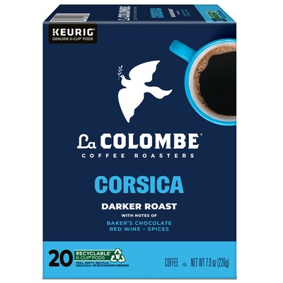 La Colombe Corsica Coffee Keurig® K-Cup® Pods, Dark Roast, 20/Box (5000380614)