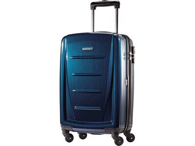 Samsonite Winfield 2 Fashion Polycarbonate Hardside Carry-On Spinner, Deep Blue (56844-1277)
