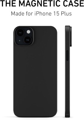 PEEL Magnetic MagSafe Phone Case for iPhone 15 Plus, Black (I15 PLUS MAGSAFE BLA)
