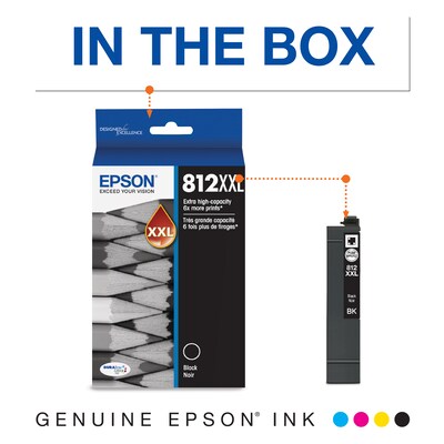 Epson T812XXL Black Extra High Yield Ink Cartridge (T812XXL120-S)