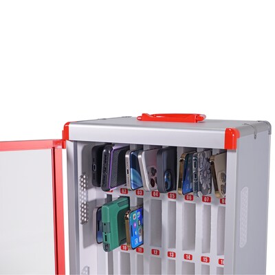 Victor Classroom Cell Phone Lockable Locker, 18.5" x 16.25" x 8.6", Multicolored (VCTPB032)