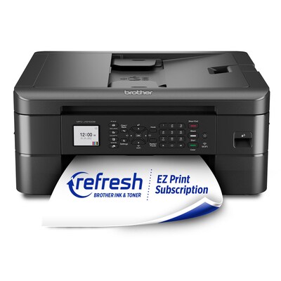 Brother MFCJ1010DW Wireless Color All-in-One Inkjet Printer, Refresh Subscription Eligible
