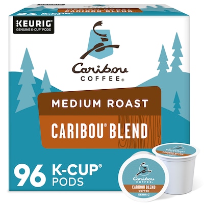 Caribou Blend Coffee Keurig® K-Cup® Pods, Medium Roast, 96/Carton (10307)