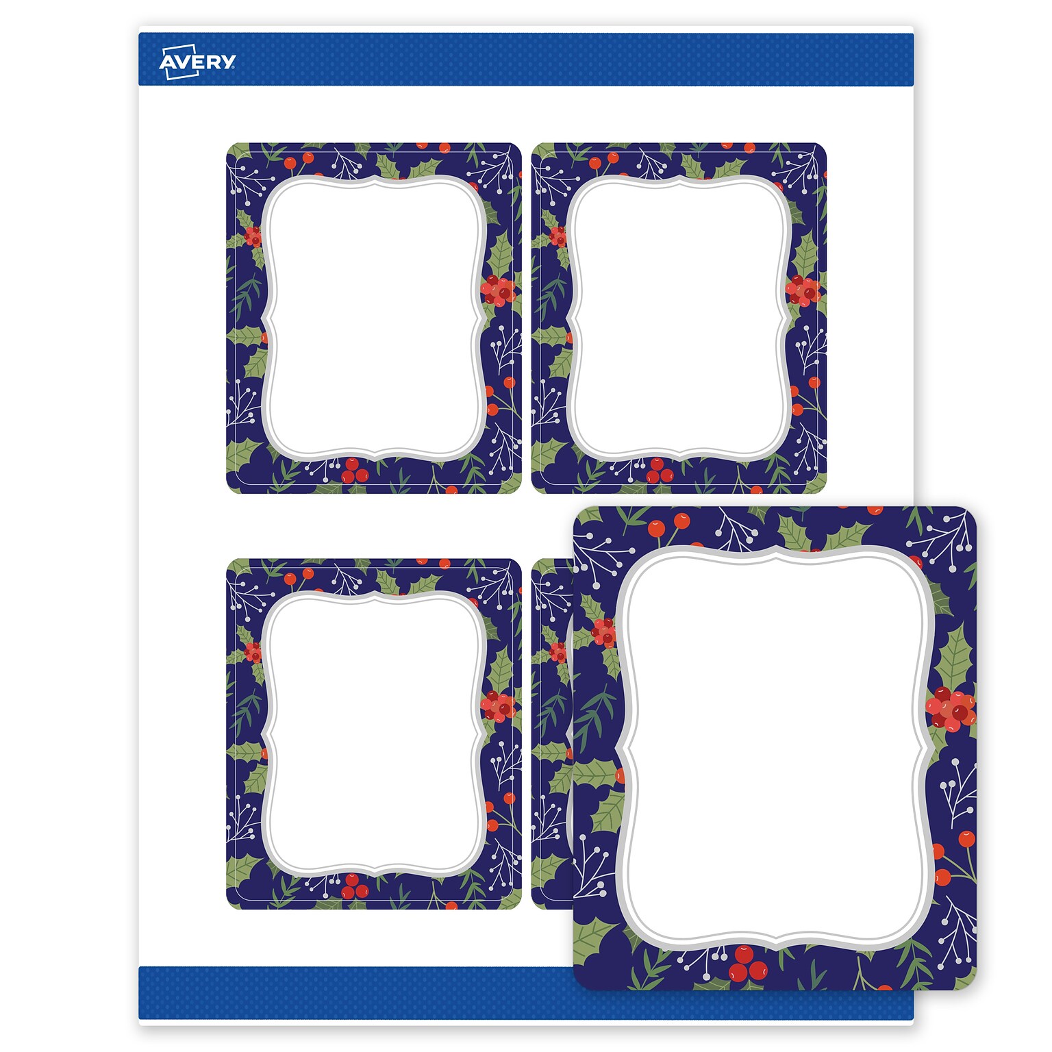 Avery Rectangle Multipurpose Labels, 4 x 3-1/3, White, 40/Pack (19479370622)