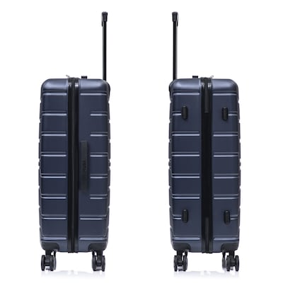 InUSA Trend 4-Piece Hardside Spinner Luggage Set, TSA Checkpoint Friendly, Blue (IUTRESMLXL-BLU)
