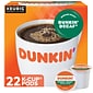 Dunkin' Decaf Coffee, Medium Roast, 0.37 oz. Keurig® K-Cup® Pods, 22/Box (400846)