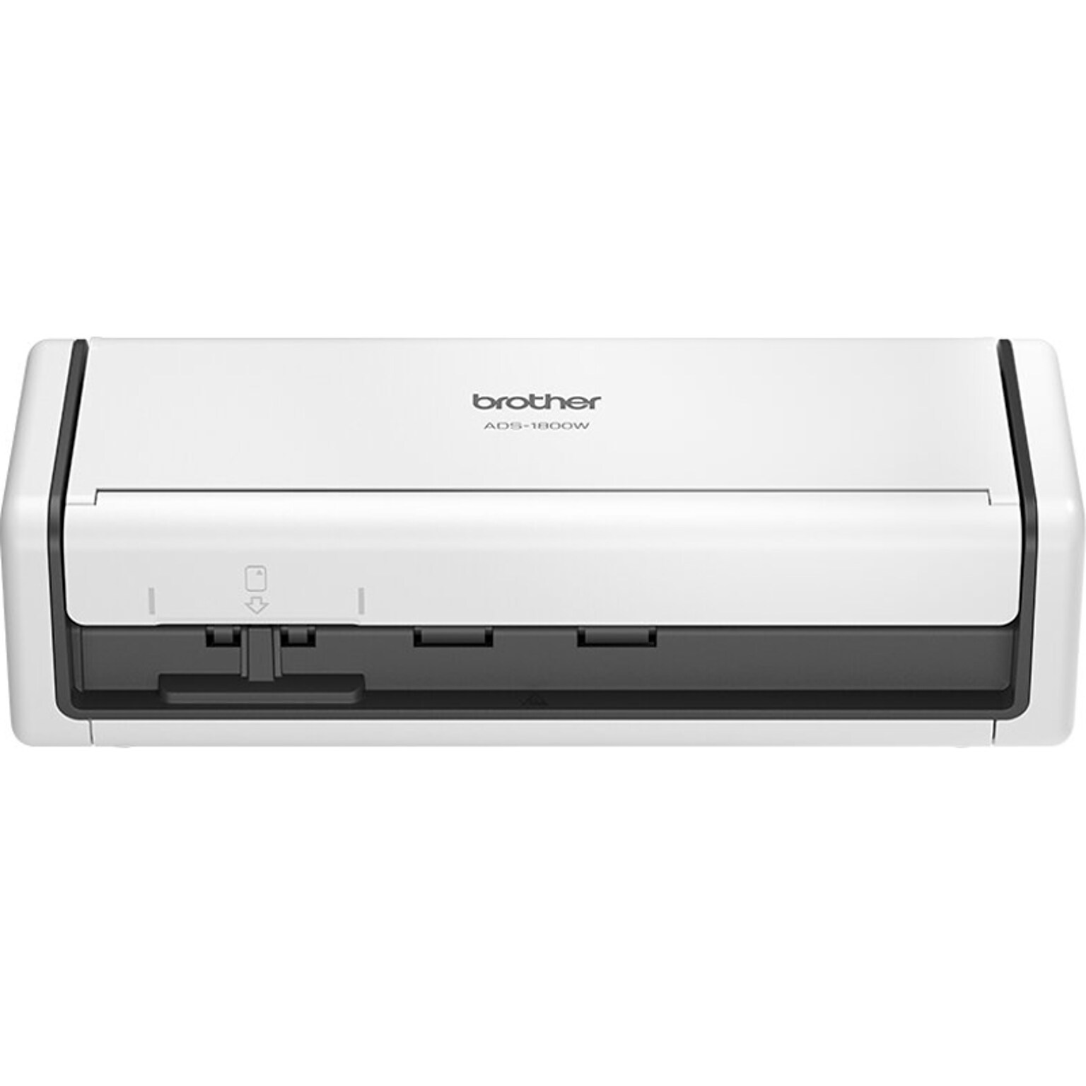 Brother ADS-1800W Wireless Duplex Portable Document Scanner, White/Black