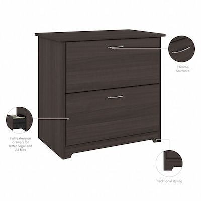 Bush Furniture Cabot Lateral File Cabinet, Heather Gray (WC31780)