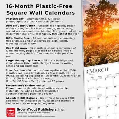 2026 BrownTrout Psalms 12" x 12" Monthly Wall Calendar (9798330705207)