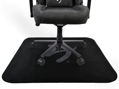 Arozzi Zona Quattro Carpet & Hard Floor Chair Mat, 45.7" x 45.7", Black/Gray (AZ-ZONA-QTRO-BKGY)
