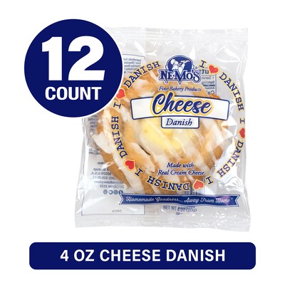 Ne-Mos Round Cheese Danish, 4 oz, 12/Pack (220-02465)