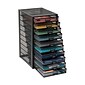 Mind Reader Network Collection 10-Drawer Metal Mesh Storage Organizer, Black (10CABMESH-BLK)