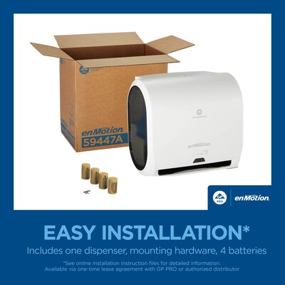 enmotion Hardwound Paper Towel Dispenser, White (59447A)
