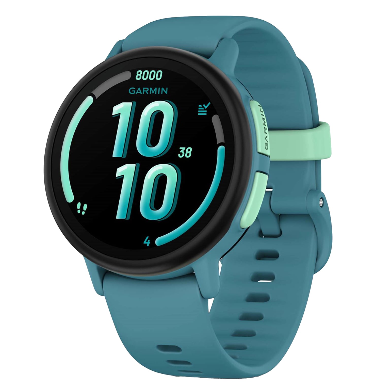 Garmin Bounce 2 Kids Smartwatch, GPS, 43mm, Turquoise Silicone Band (010-03399-02)