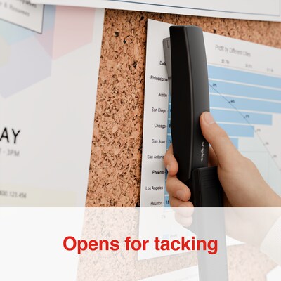 Staples Desktop Stapler, 20-Sheet Capacity, Staples Included, Black (ST63280)