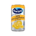 Ocean Spray 100% White Grapefruit Juice, No Sugar Added, 7.2 fl. oz., 24 Cans/Carton (2218)