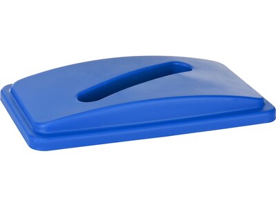 Alpine Industries Polypropylene Recycling Bin, 46 Gallon, Blue, 2/Pack (ALP477-R-BLU-PKG3-2)