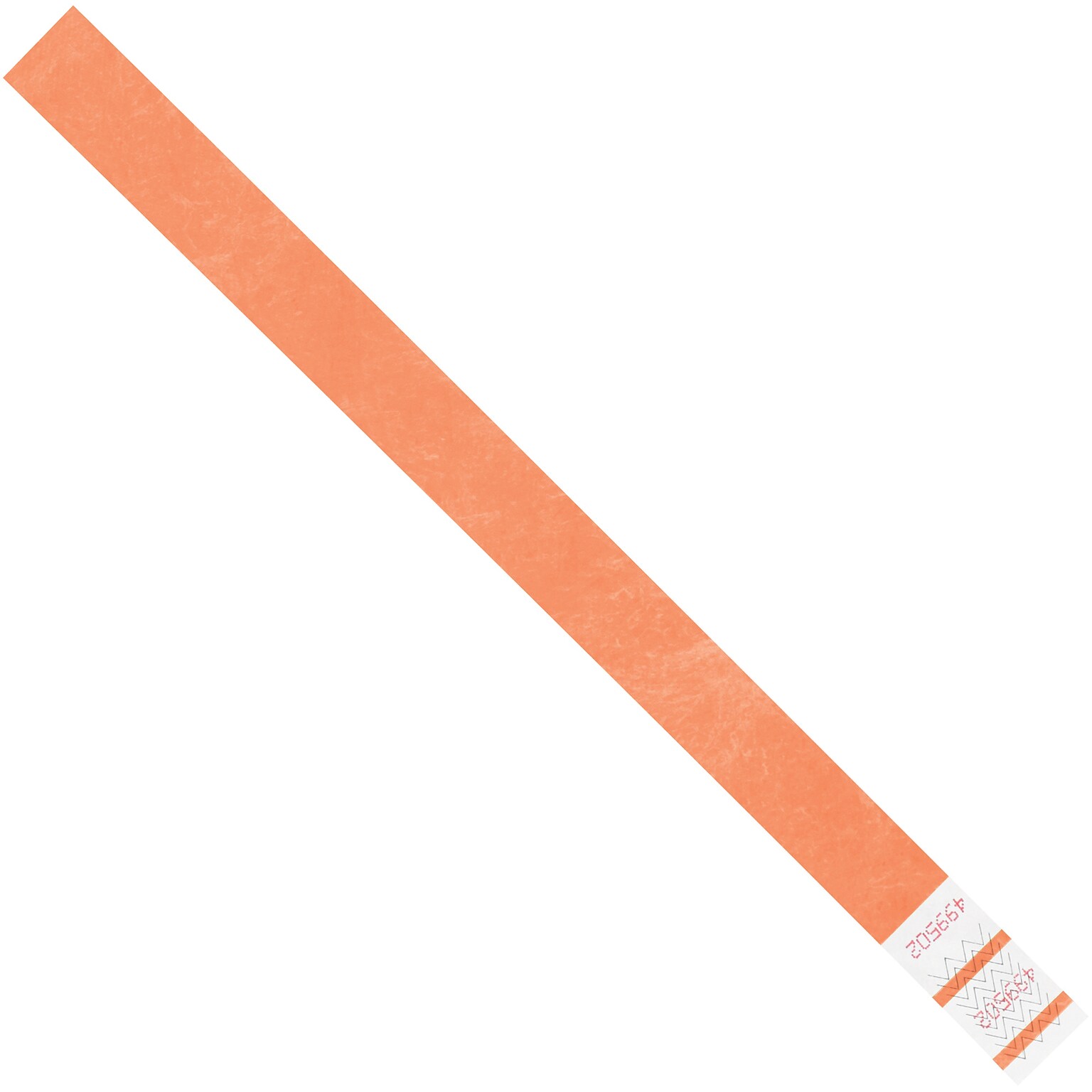 Tyvek Synthetic Fiber Crowd Control Wristbands, 3/4 x 10, Orange, 500/Carton (WR101OR)