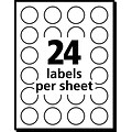 Avery Laser/Inkjet Color Coding Labels, 3/4 Dia., Dark Blue, 1008 Labels Per Pack (5469)