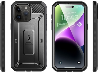 SUPCASE Unicorn Beetle PRO Rugged Case for iPhone 15 Pro Max, Shock-Absorbing, Black (SUP-iPhone2023Max-6.7-UBPro-SP-Black)