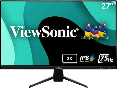 ViewSonic Thin-Bezel 27 75 Hz LED Monitor, Black (VX2767U-2K)