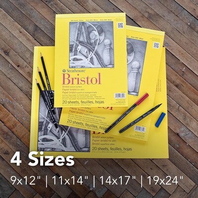 Strathmore 300 Series 11" x 17" Tape Bound Vellum Sketch Pad, 24 Sheets/Pad (STTP3421171)