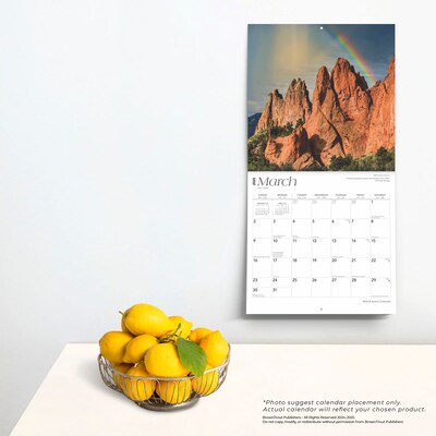 2025 BrownTrout Colorado Wild & Scenic 12" x 24" Monthly Square Wall Calendar (9781975474713)