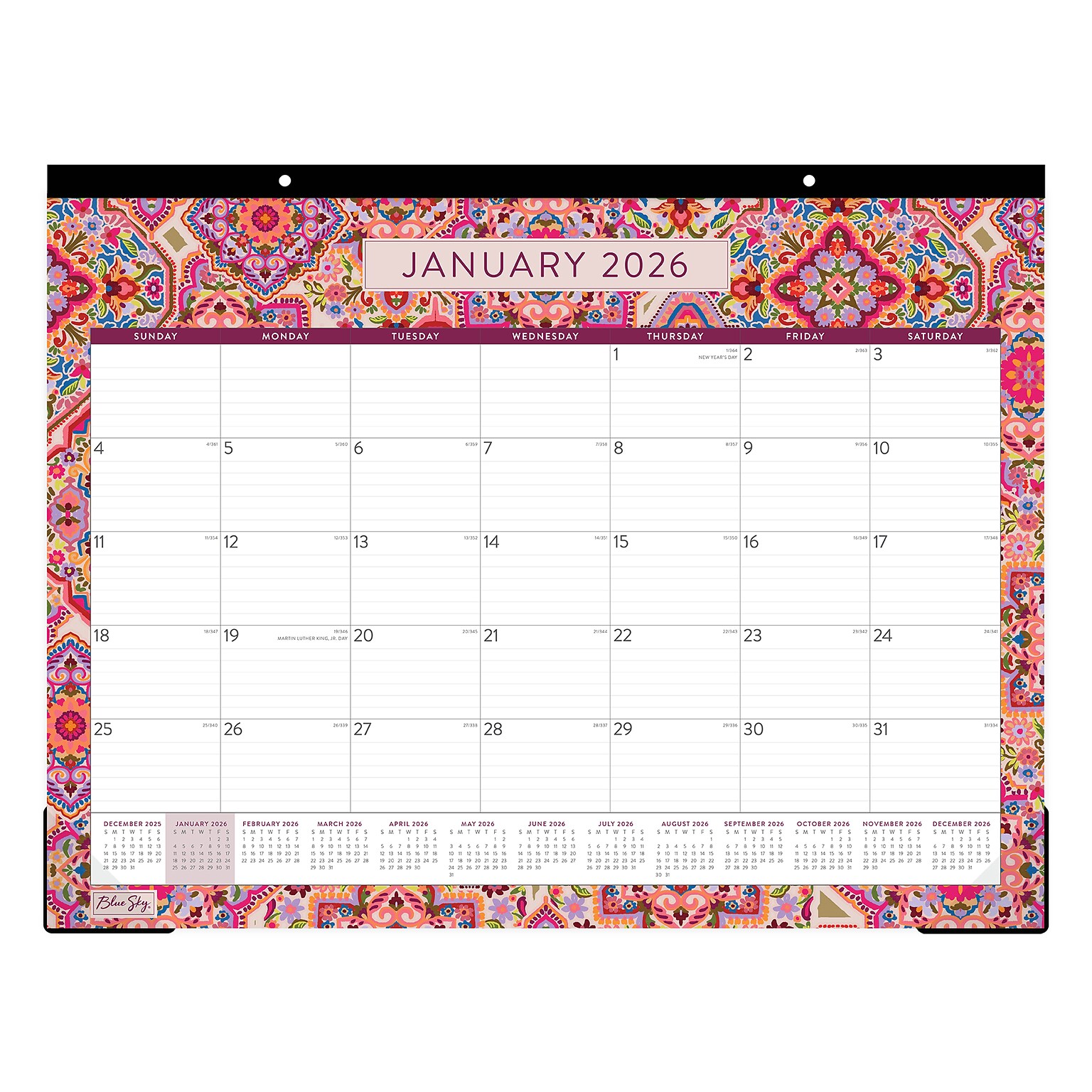 2026 Blue Sky Amalia 22 x 17 Monthly Desk Calendar (148773-26)