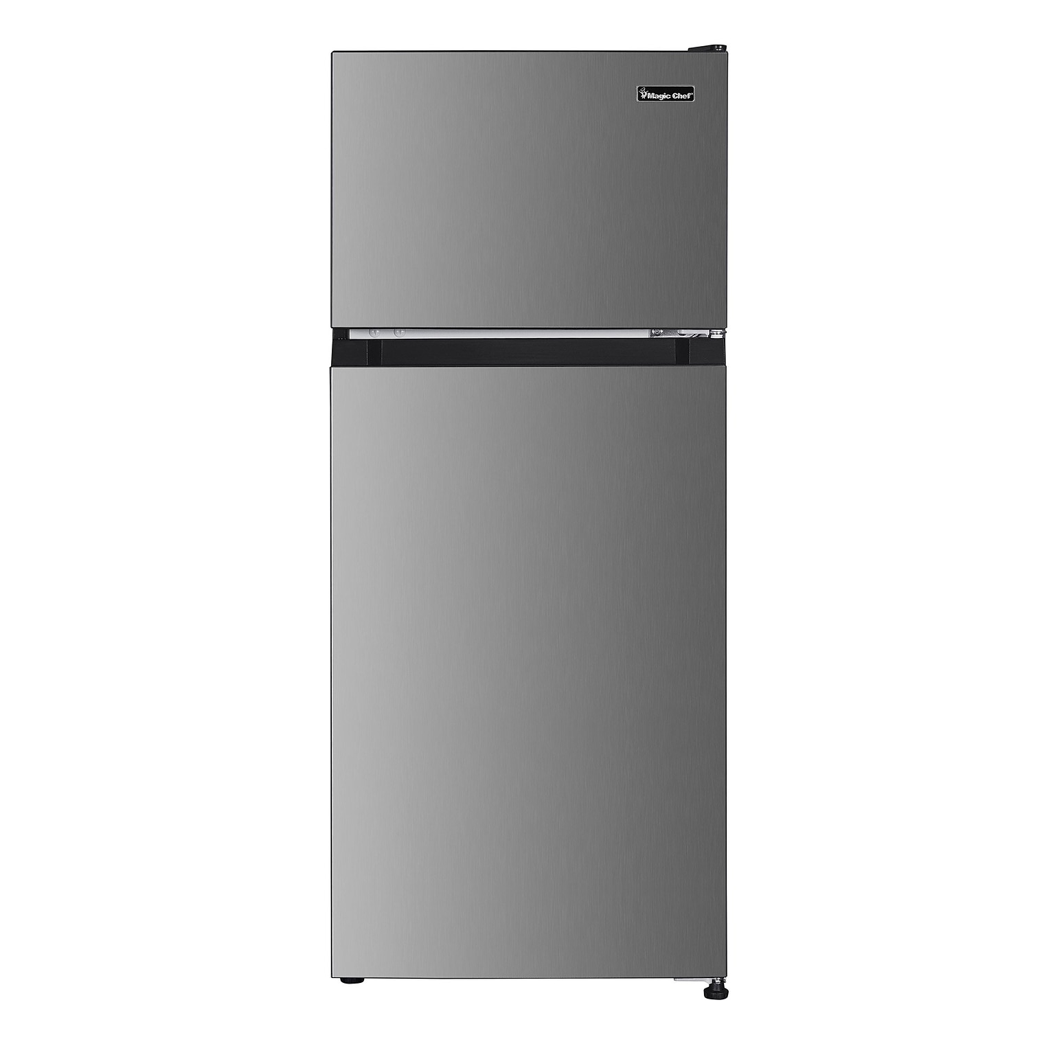 Magic Chef 4.5 Cu. Ft. Energy Star Mini Refrigerator with Freezer, Platinum Steel (HMDR45PS)