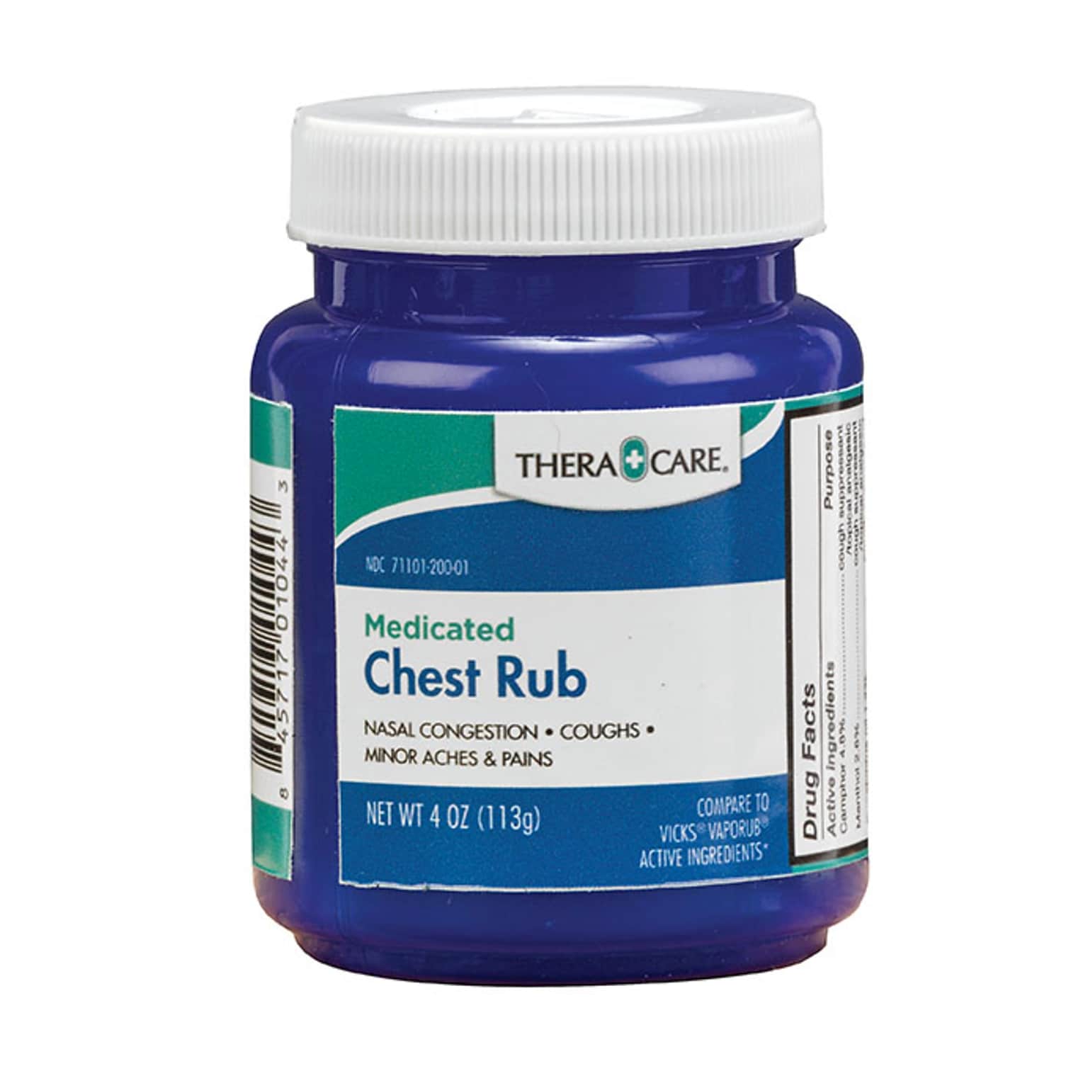 TheraCare Chest Rub Medicated Ointment, 4 oz. (19-205)