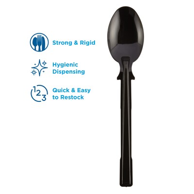 Dixie Ultra SmartStock Series-T Polystyrene Serving Spoon Refill, Black, 960/Carton (DUSST5)