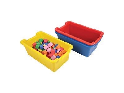 Deflect-O Polypropylene Storage Bin, 5.06" x 13.24" x 8.05", Red (39510RED)