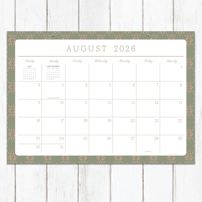 2026-2027 TF Publishing Artisan Legacy 17 x 12 Academic Monthly Desk Pad Calendar (AY27-8500)