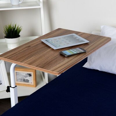 Mind Reader Woodland Collection 23.75 Mixed Materials Rectangular Computer Desk, Brown/White, Each (OBRJUST-BRN)