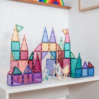 Connetix Magnetic Tiles Pastel Starter Pack, 64 Pieces (CNTP00064ST)